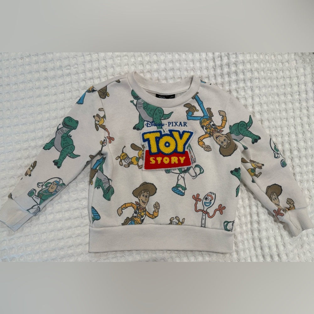 Disney Toy Story Sweatshirt - Cream with Multicolor Characters